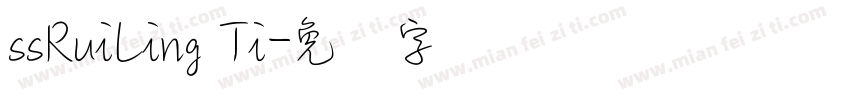 ssRuiLing Ti字体转换